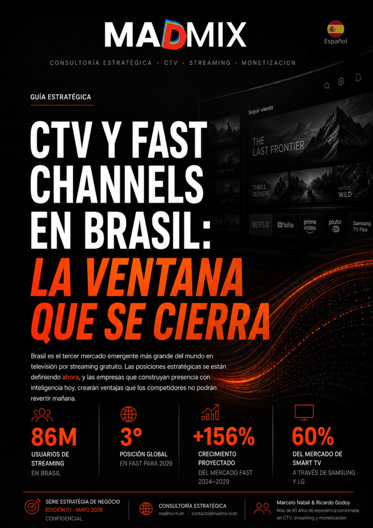 Portada de la Guía CTV & FAST Channels en Brasil