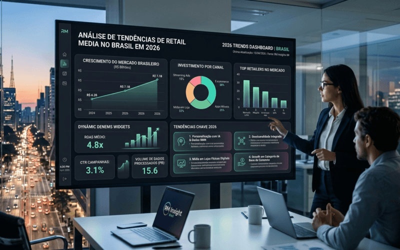 painel de métricas de publicidade em streaming com dados de anunciantes brasileiros em 2026