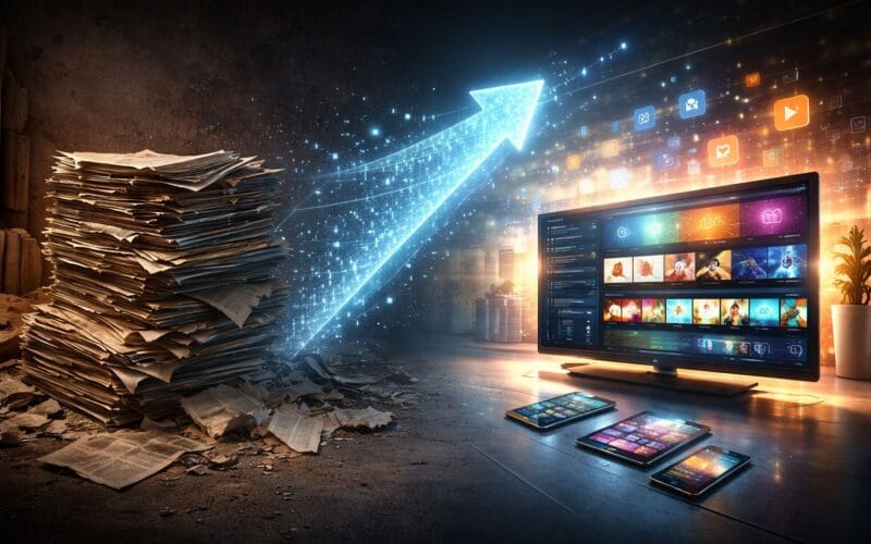 Convergência da mídia: TV aberta e digital integrados em uma infraestrutura única