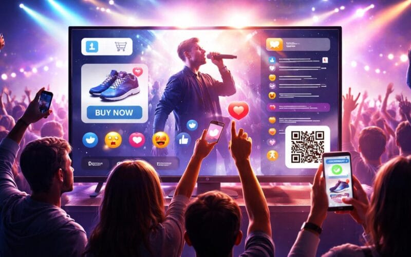 TV commerce ao vivo concerto CTV Smart TV