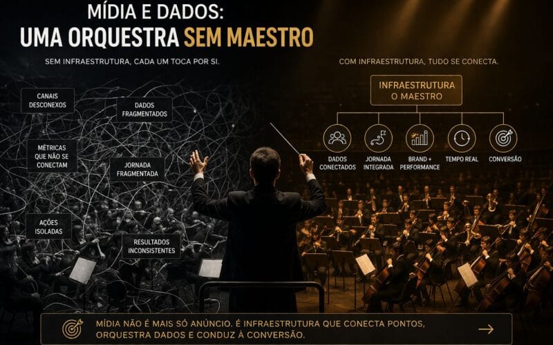 orquestração de mídia e dados como infraestrutura estratégica