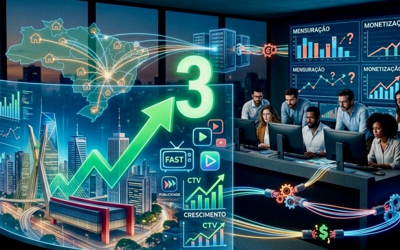 Monetização Canais FAST no Brasil: crescimento de audiência e publicidade CTV em 2026